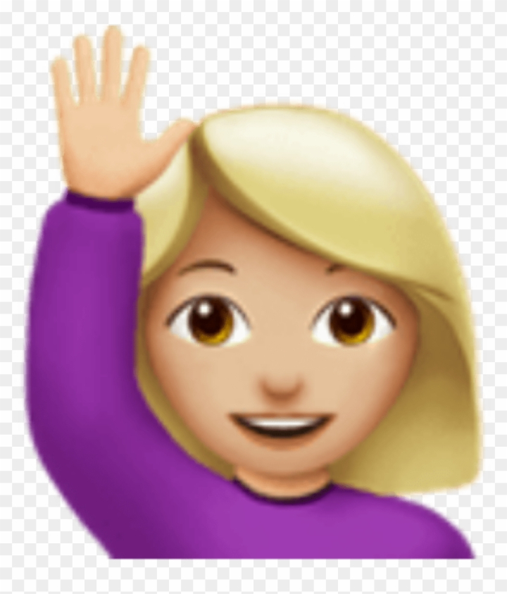 Free: Me Handsup Girl Emoji Imoji Sticker By Kristen - Contact Is ...