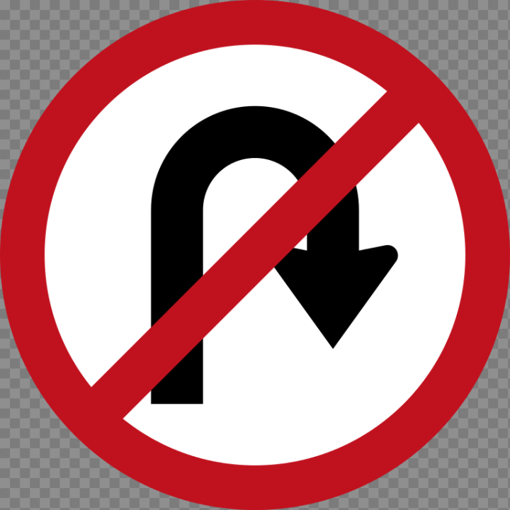 U Turn Sign PNG Free Download - PNG - Free transparent image