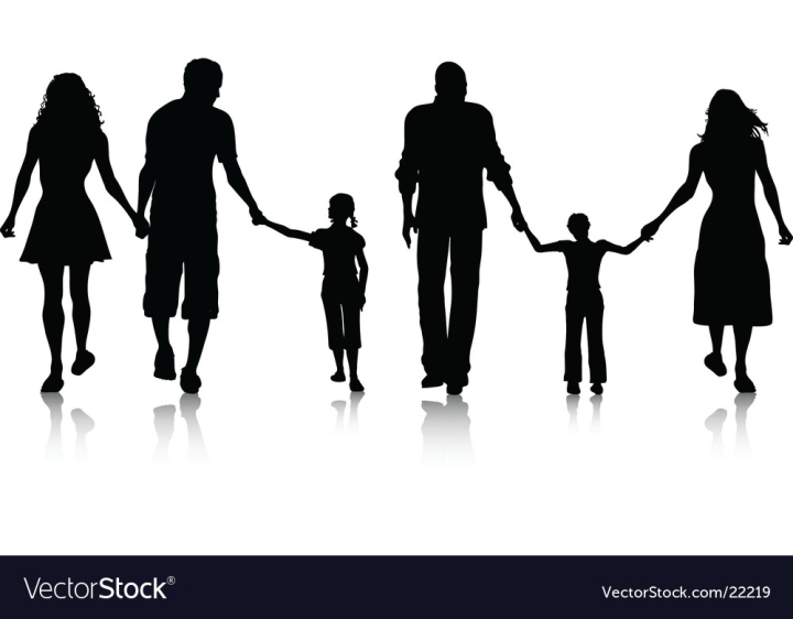 vectorstock,royalty,silhouette,family,vector,free download,png,comdlpng