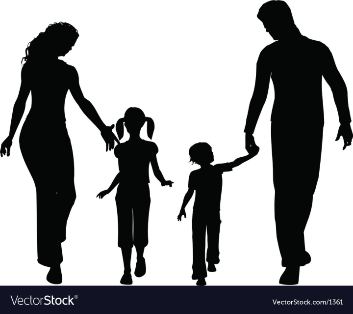 vectorstock,royalty,family,vector,silhouettes,free download,png,comdlpng