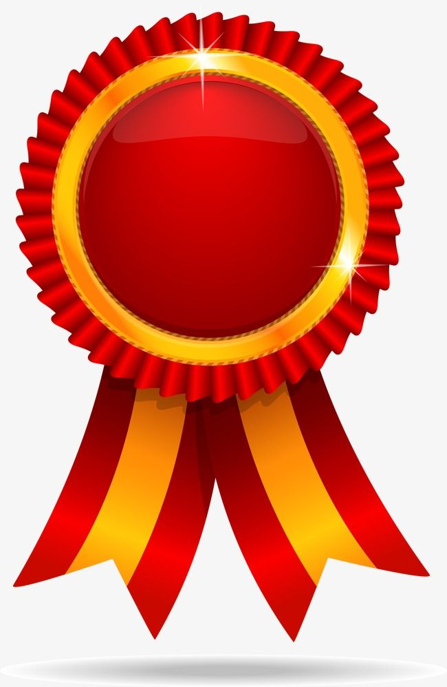 13 Red Ribbons And Badges - Graphics