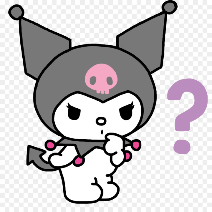 kuromi,hello,sanrio,melody,kitty,villain,others,free download,png,comdlpng