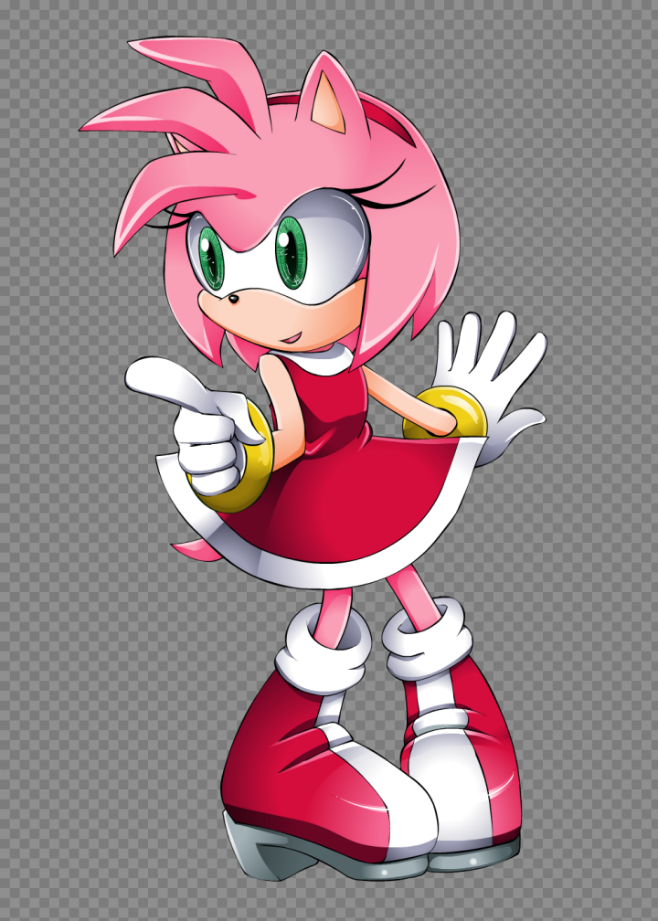 Amy Rose Png Full Hd Transparent Background Free Download - PNG Images