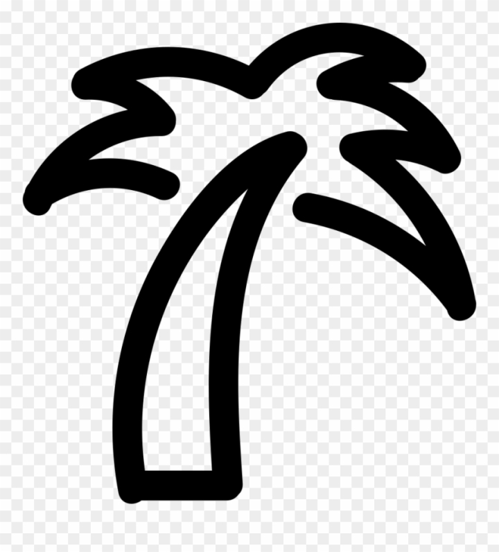 palm,tree,outline,clipart,free download,png,comdlpng
