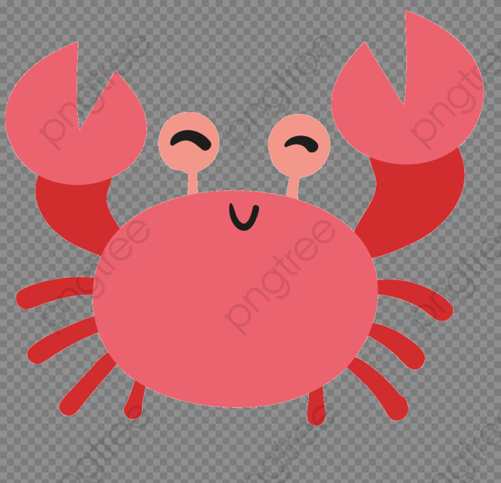 crab,red,cute,transparent,material,cartoon,clipart,free download,png,comdlpng