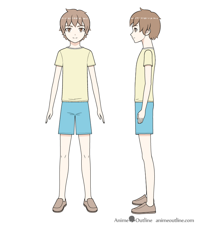 How to Draw an Anime Boy Body