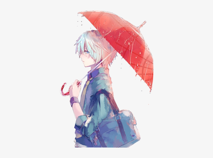 hair,anime,white,umbrella,boy,free download,png,comdlpng