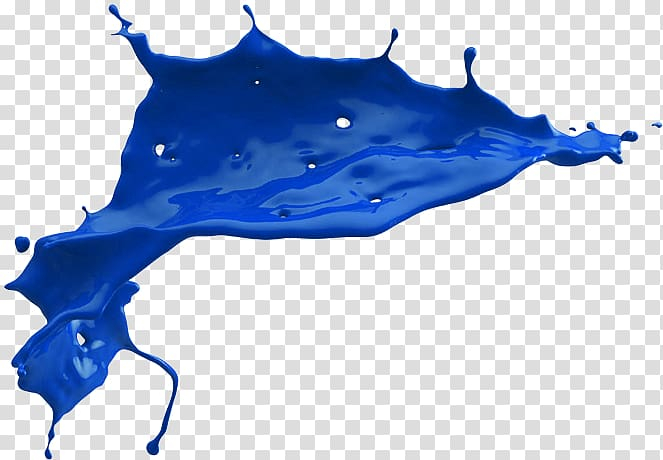 blue paint splash png