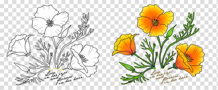 California outline traditional poppies mountains tattoo by andy revenant |  Poppies tattoo, Tattoos, Street tattoo