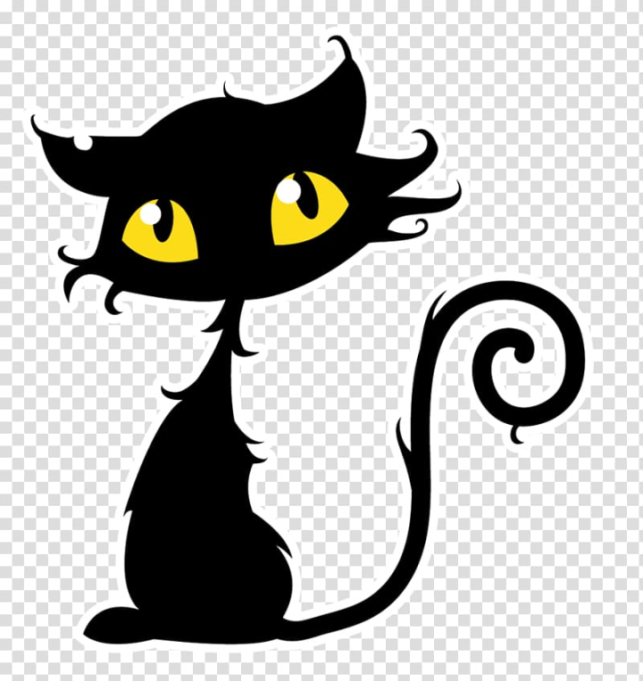 Cat Vector PNG Images, Vector Cat Icon, Cat Icons, Cat, Halloween PNG Image  For Free Download