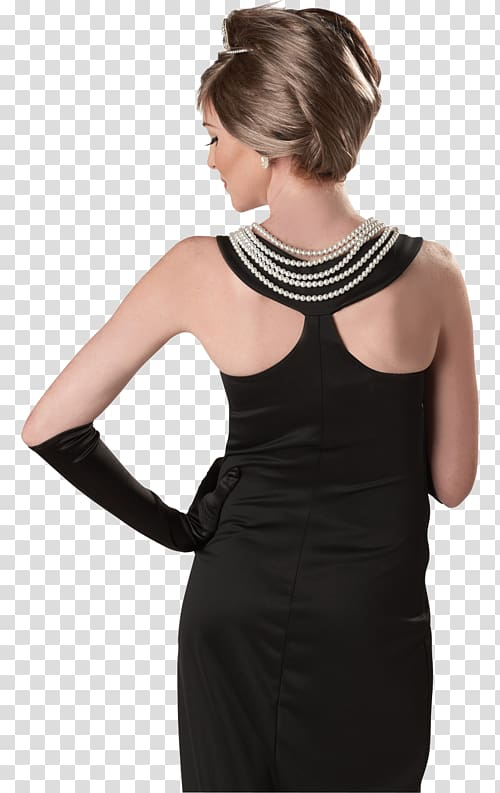 Audrey Hepburn, Black Givenchy dress of Audrey Hepburn The Audrey Hepburn  Story Breakfast At Tiffany's Film, coco chanel, hair Accessory, fashion,  monochrome png