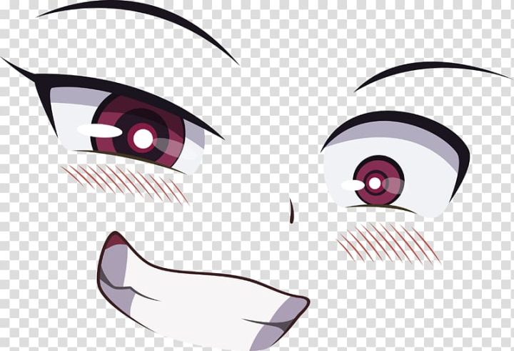 Anime character illustration, Eye Smile Anime Mouth, mouth smile