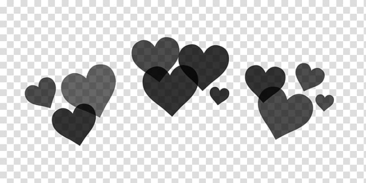 Free: Black hearts illustration, PicsArt Studio Sticker Heart, crown frame  transparent background PNG clipart 