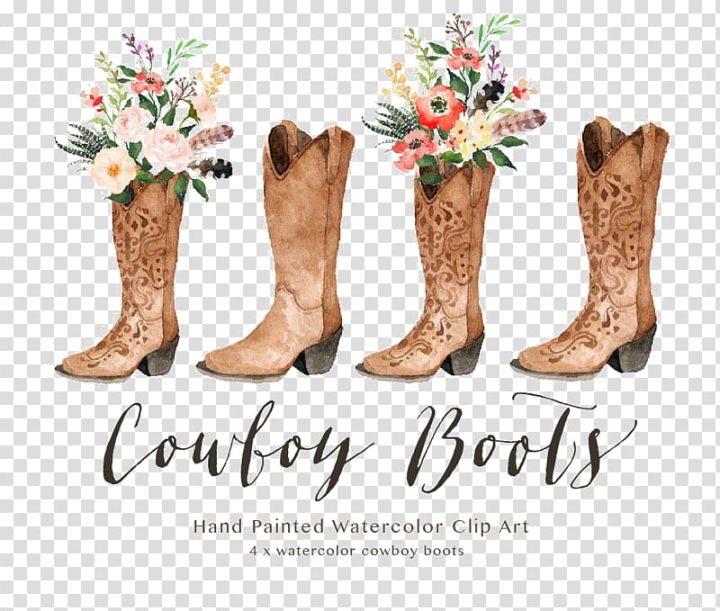 cowgirl boot clipart