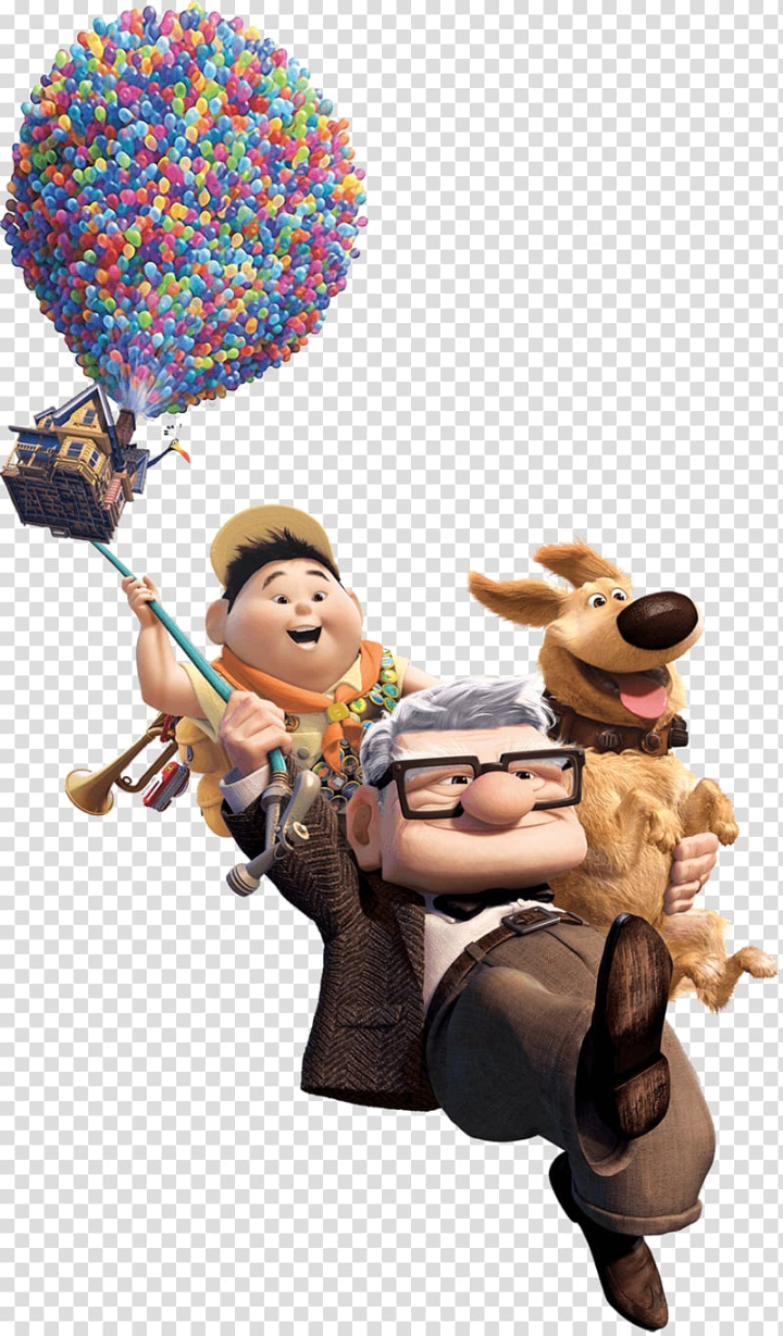 Free: Man holding dog and house with balloons , Blu-ray disc Carl  Fredricksen 3D film Pixar DVD, Movies transparent background PNG clipart -  