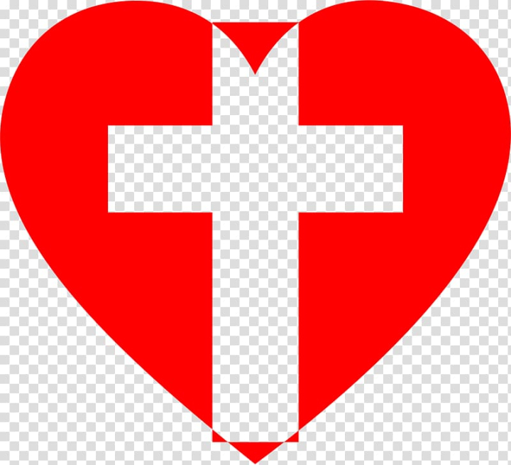 Free: Christian cross Heart Sacred Love , christian cross transparent  background PNG clipart 