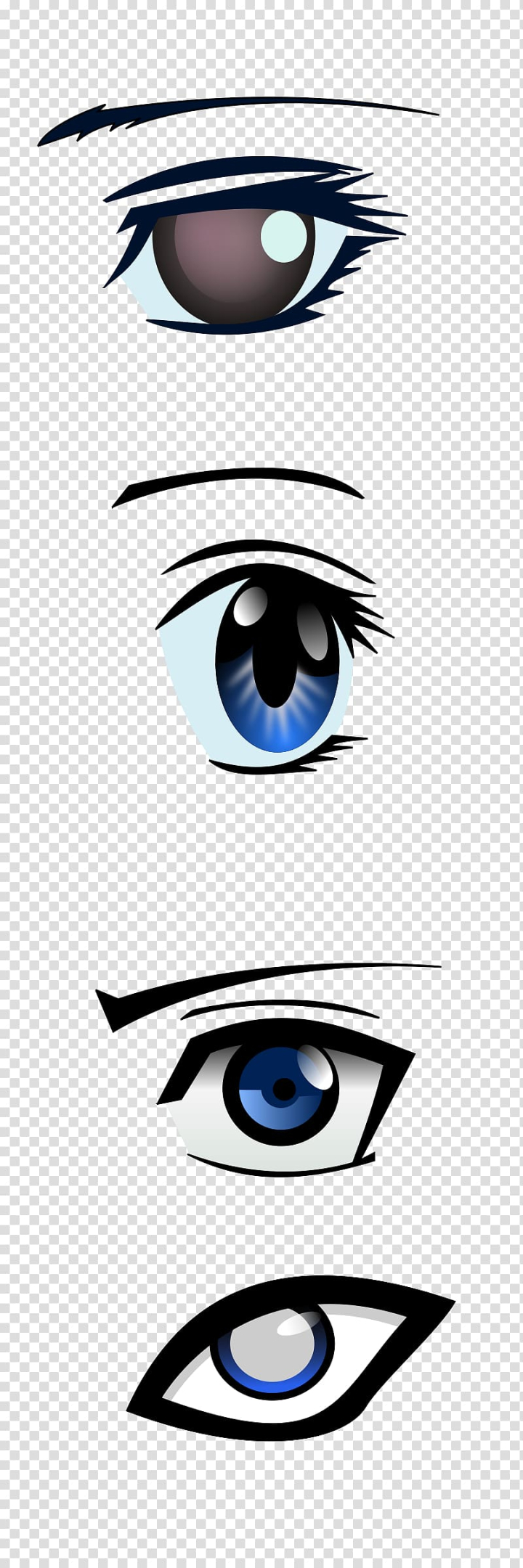 Free: Eye Manga Anime , eyes transparent background PNG clipart 