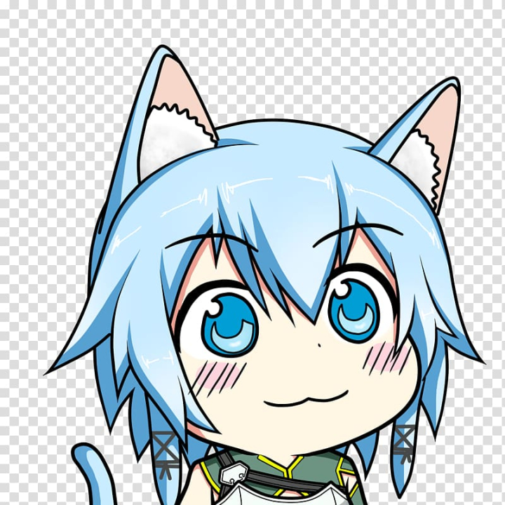 white,face,cat like mammal,manga,head,cartoon,fictional character,tail,snout,small to medium sized cats,eye,whiskers,nendoroid,nose,oreimo,organ,smile,sword art online,mouth,mangaka,artwork,cat,drawing,facial expression,female,fish,kavaii,line,line art,sinon,asuna,kirito,chibi,anime,character,illustration,png clipart,free png,transparent background,free clipart,clip art,free download,png,comhiclipart