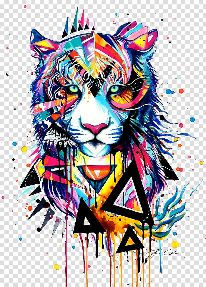 tiger,watercolor painting,animals,cat like mammal,carnivoran,pretty,by,color,big cats,dream,pixiecold,watercolor,printmaking,visual arts,tiger cartoon,tiger head,tiger vector,tigers,modern,artist,climbing tiger,colorful,digital art,fire tiger,free content,geometry,graphic design,white tiger,drawing,painting,pink,blue,black,png clipart,free png,transparent background,free clipart,clip art,free download,png,comhiclipart