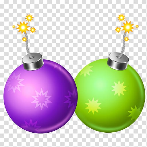Free: Two baubles, sphere christmas ornament christmas decoration,  Firecracker 2 transparent background PNG clipart 