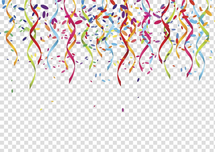 Free: Multicolored banderitas, Party Serpentine streamer , celebration  transparent background PNG clipart 