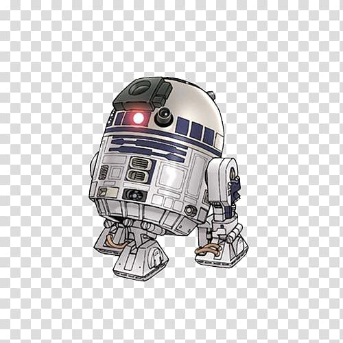 Free: R2-D2 Anakin Skywalker C-3PO Obi-Wan Kenobi Star Wars, White cartoon  robot transparent background PNG clipart 