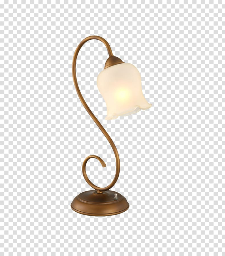 Free: , European style retro flower table lamp transparent background PNG  clipart 