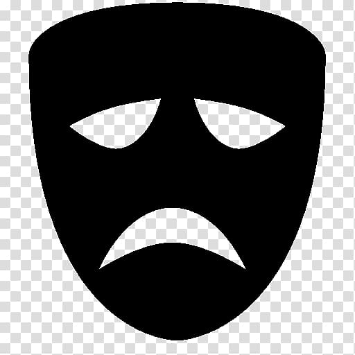 Free: Mask Tragedy Computer Icons Theatre Comedy, Mask transparent background  PNG clipart 