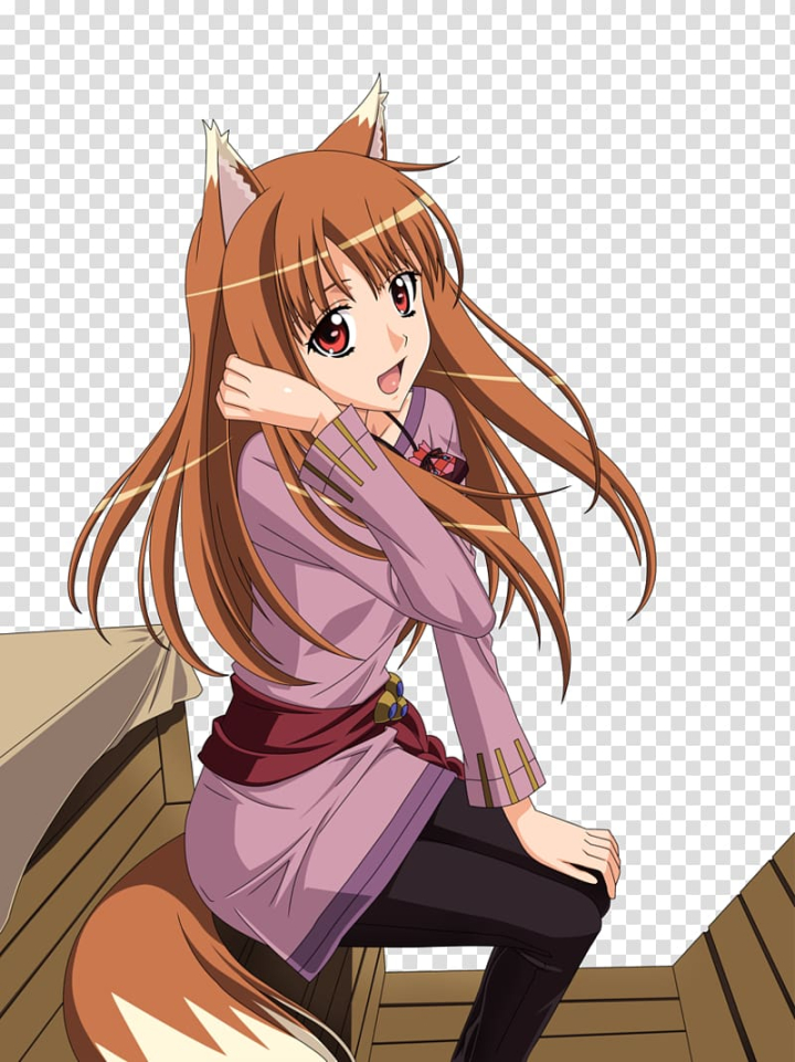 Free: Spice and Wolf Anime Animation Black Creature Virtual pet game, spice  and wolf transparent background PNG clipart 