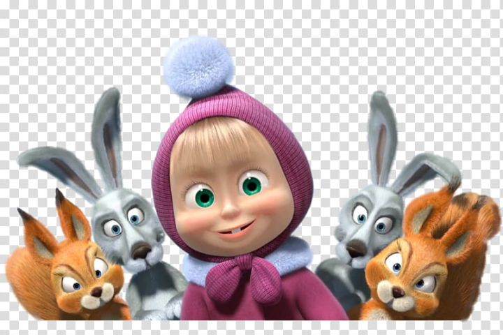 Free: 3D animated character with rabbits illustration, Masha and the Bear  Animation, masha transparent background PNG clipart 