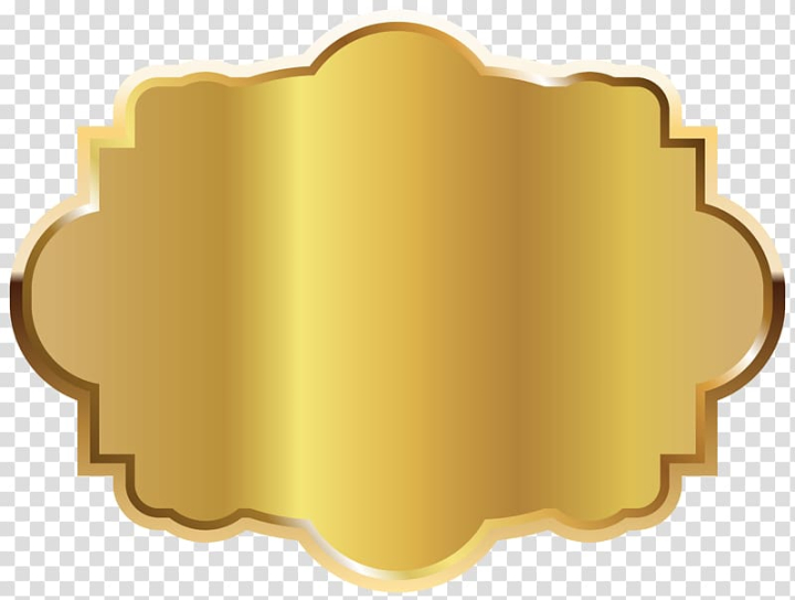 Free: Gold frame illustration, Label , name tag transparent background PNG  clipart 