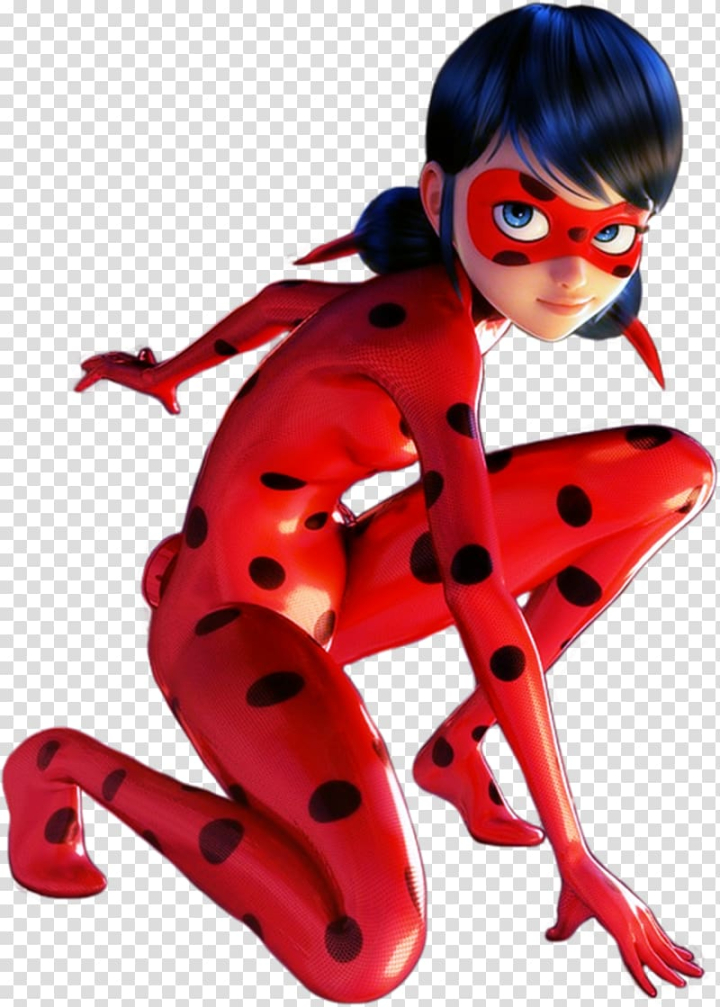 Free: Female animated character , Adrien Agreste Rendering Ladybird ,  ladybug transparent background PNG clipart 