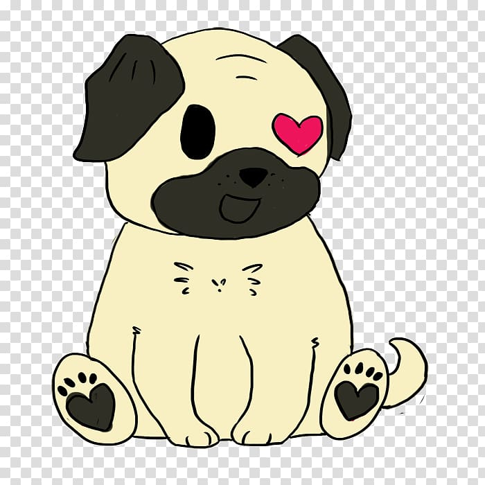 Free: Pug Puppy Animation Animated cartoon, pug transparent background PNG  clipart 