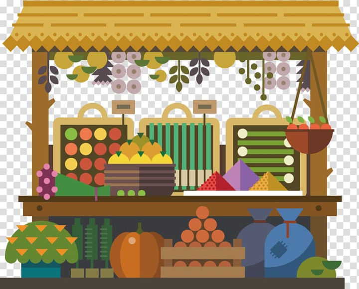Free: Fruit stand illustration, Fruit Marketplace Illustration, Travel icon  Creative Design transparent background PNG clipart 