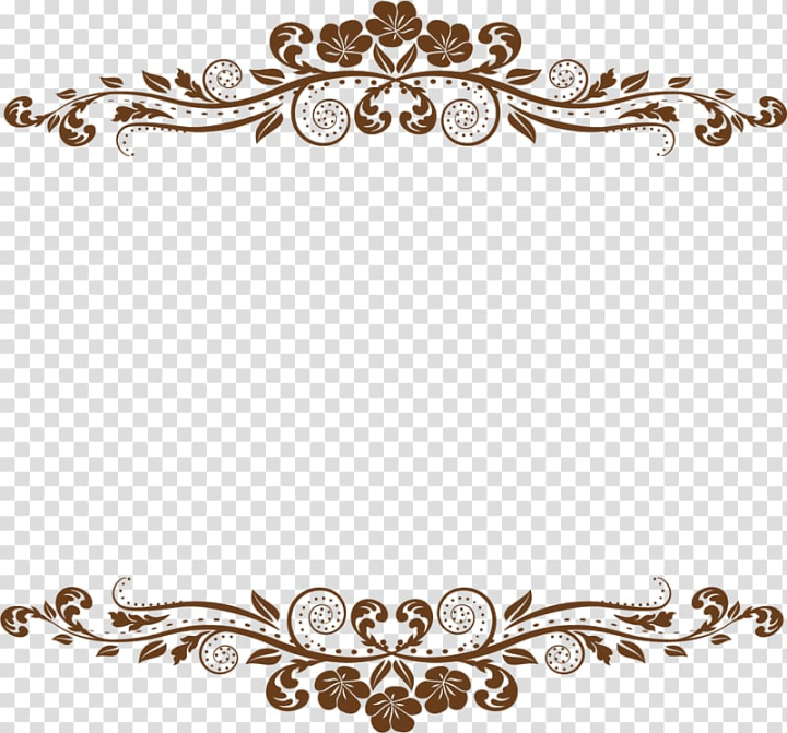 Free: Brown floral frame, frame Euclidean , Pretty cute pattern ancient box  transparent background PNG clipart 