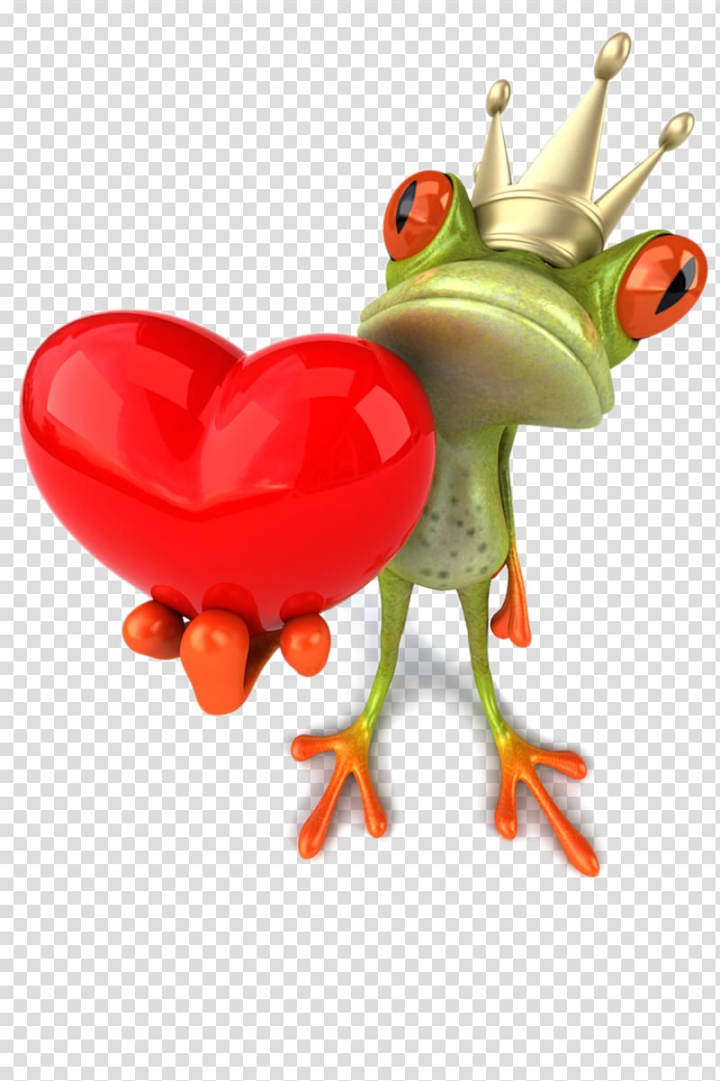 Free: Red-eyed tree frog holding heart illustration, Argentine horned frog  Valentines Day Heart , frog transparent background PNG clipart 