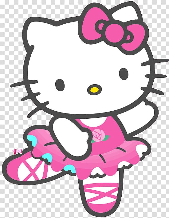 hello kitty with balloons clipart