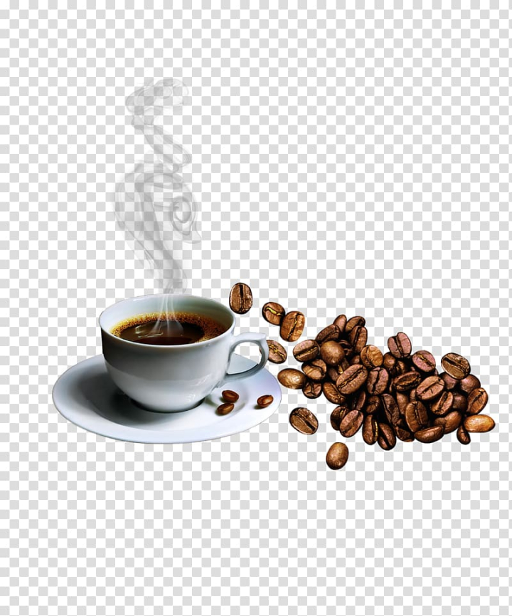 Free: Coffee beans beside white teacup, Turkish coffee Espresso Ristretto  Cafe, Raw coffee beans to pull material Free transparent background PNG  clipart 