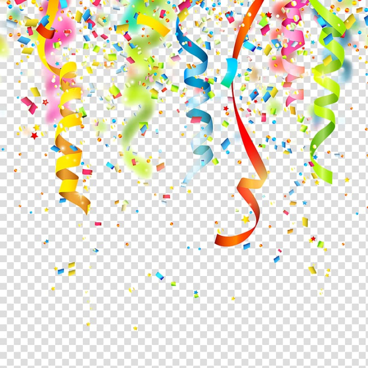 Party Decorations Color Streamers Stock Vector - Illustration of