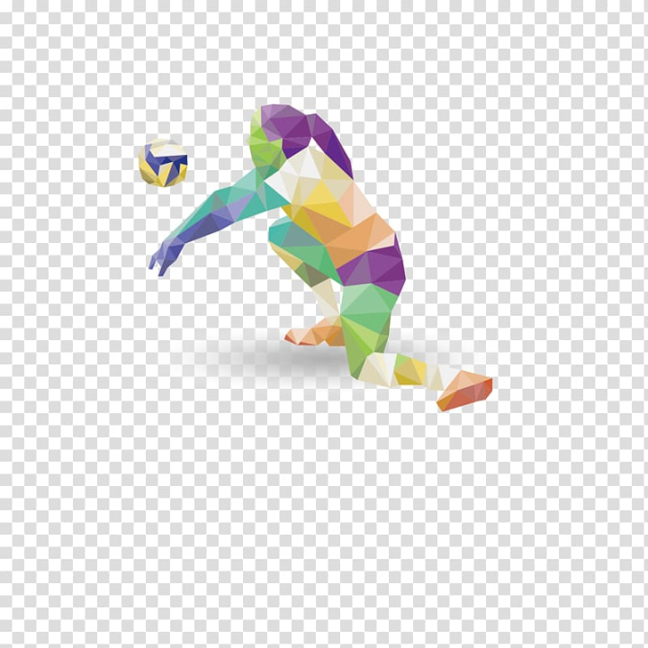 Free: Volleyball Sports league, Volleyball with color matching transparent  background PNG clipart 