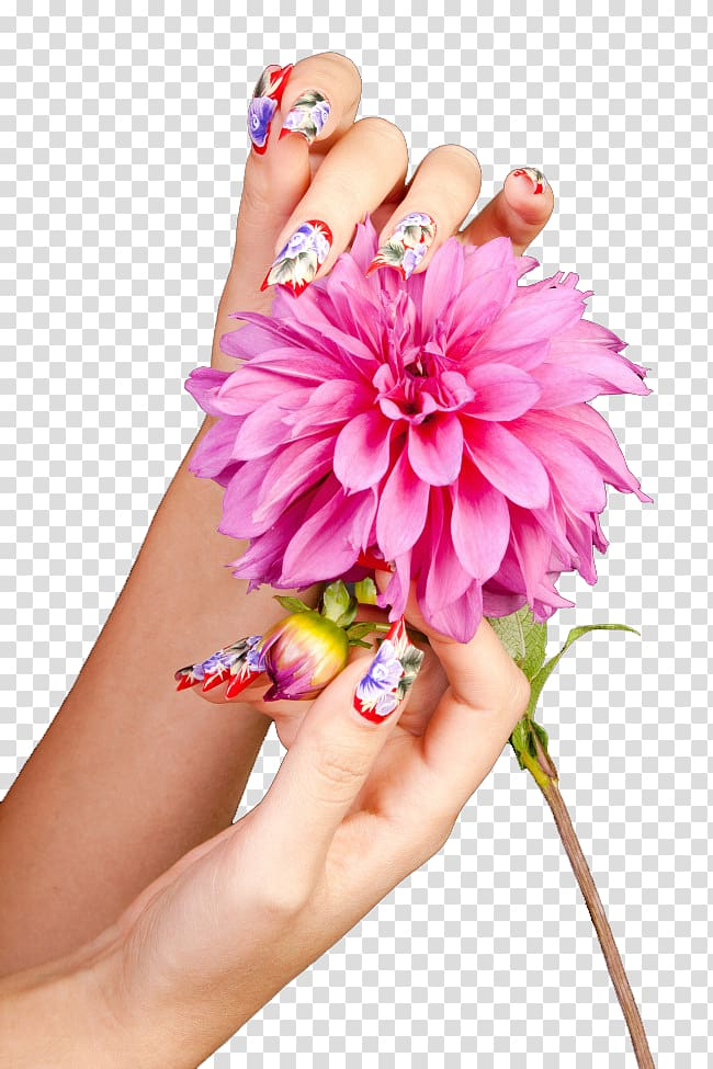 manicures clipart flowers