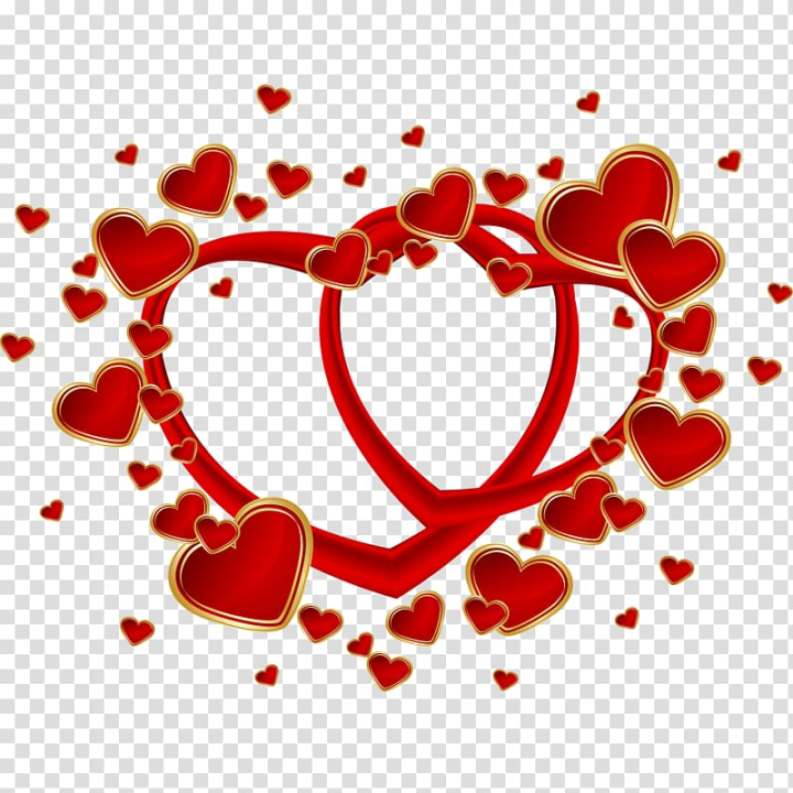 Free: Red hearts illustration, Heart Euclidean , Happy Valentines Day  transparent background PNG clipart 