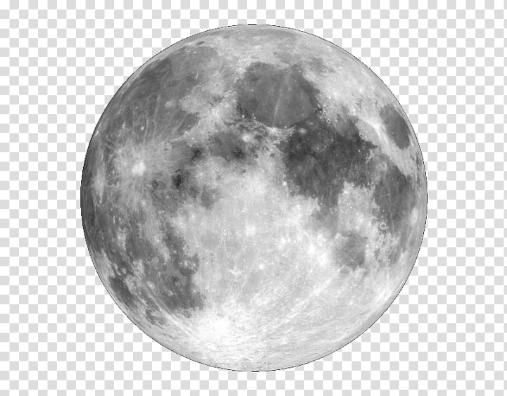 full moon transparent back