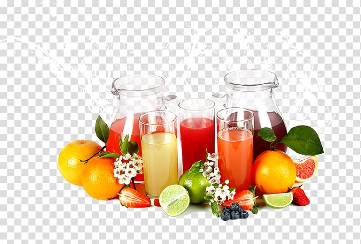 Free: Variety of fruits and juice illustration, Orange juice Smoothie  Cocktail Drink, fresh juice transparent background PNG clipart 