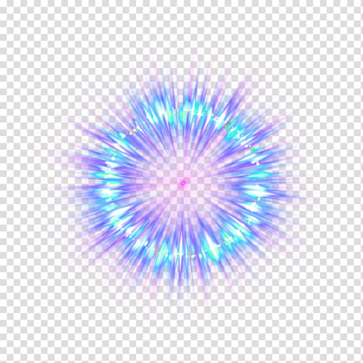 Free: Round blue and purple optical illusion, PicsArt Studio Sticker  Explosion Destello Fireworks, Blue fade light effect element transparent  background PNG clipart 