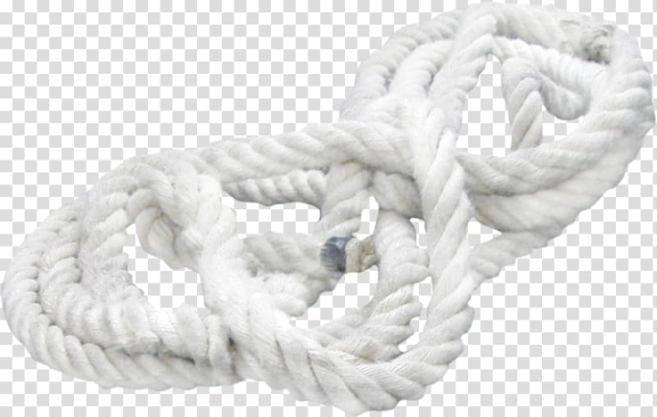 Free: Rope Knot White, White rope transparent background PNG