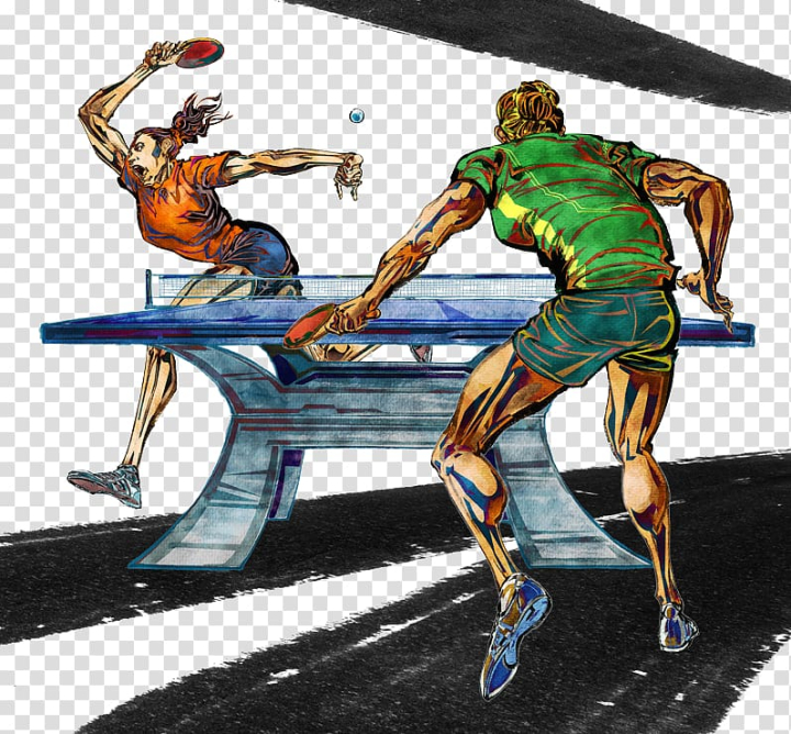 Free: Table tennis Poster Sport Cartoon Illustration, Dynamic ping pong  transparent background PNG clipart - nohat.cc