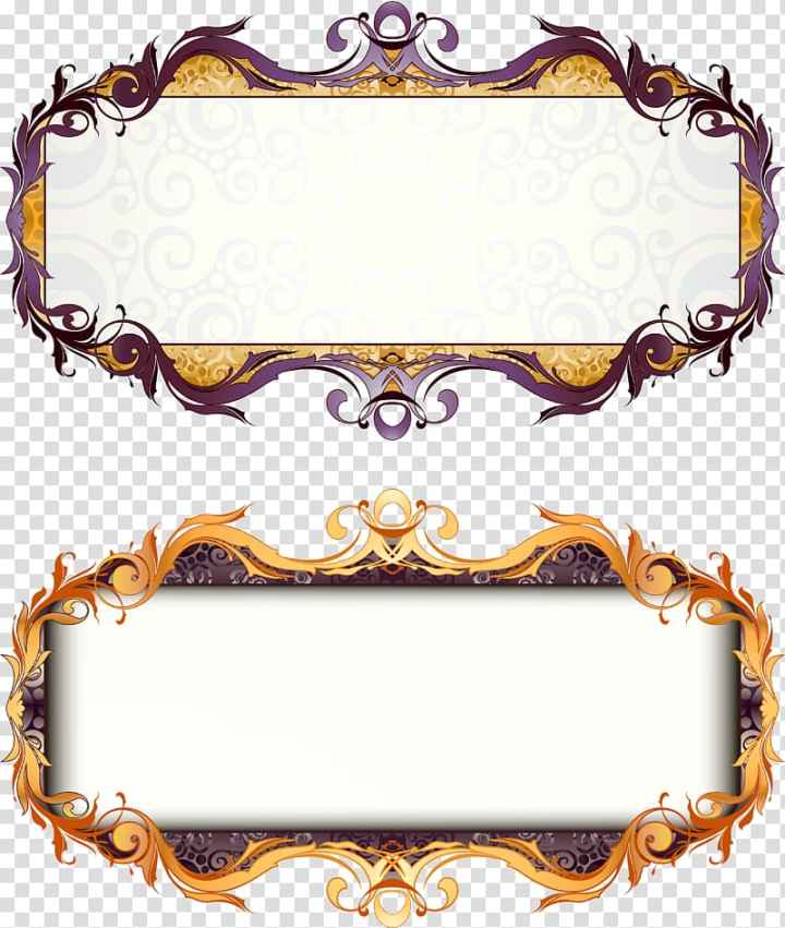 purple and gold border
