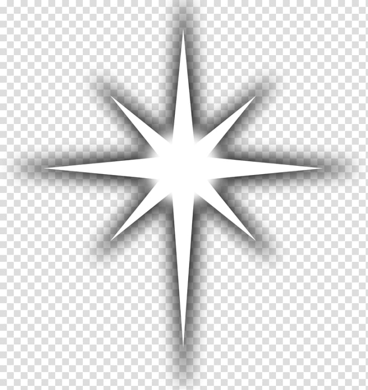 Free: Line art Drawing , WHITE STARS transparent background PNG