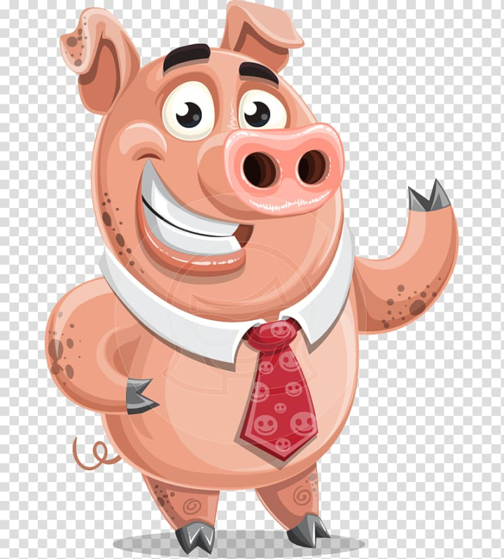 Free: Pig Cartoon Animation Adobe Character Animator, pig transparent  background PNG clipart 